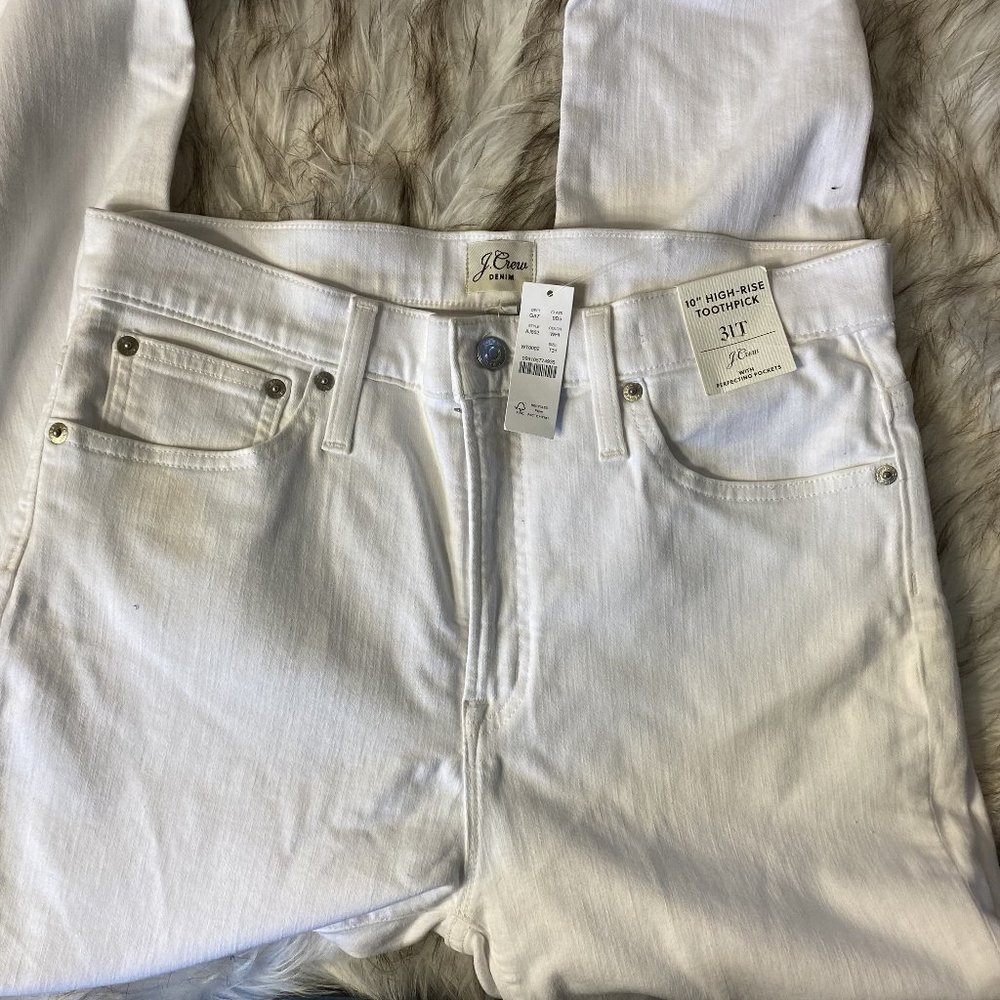 J Crew 10" High-Rise Toothpick Jeans (*NWT)